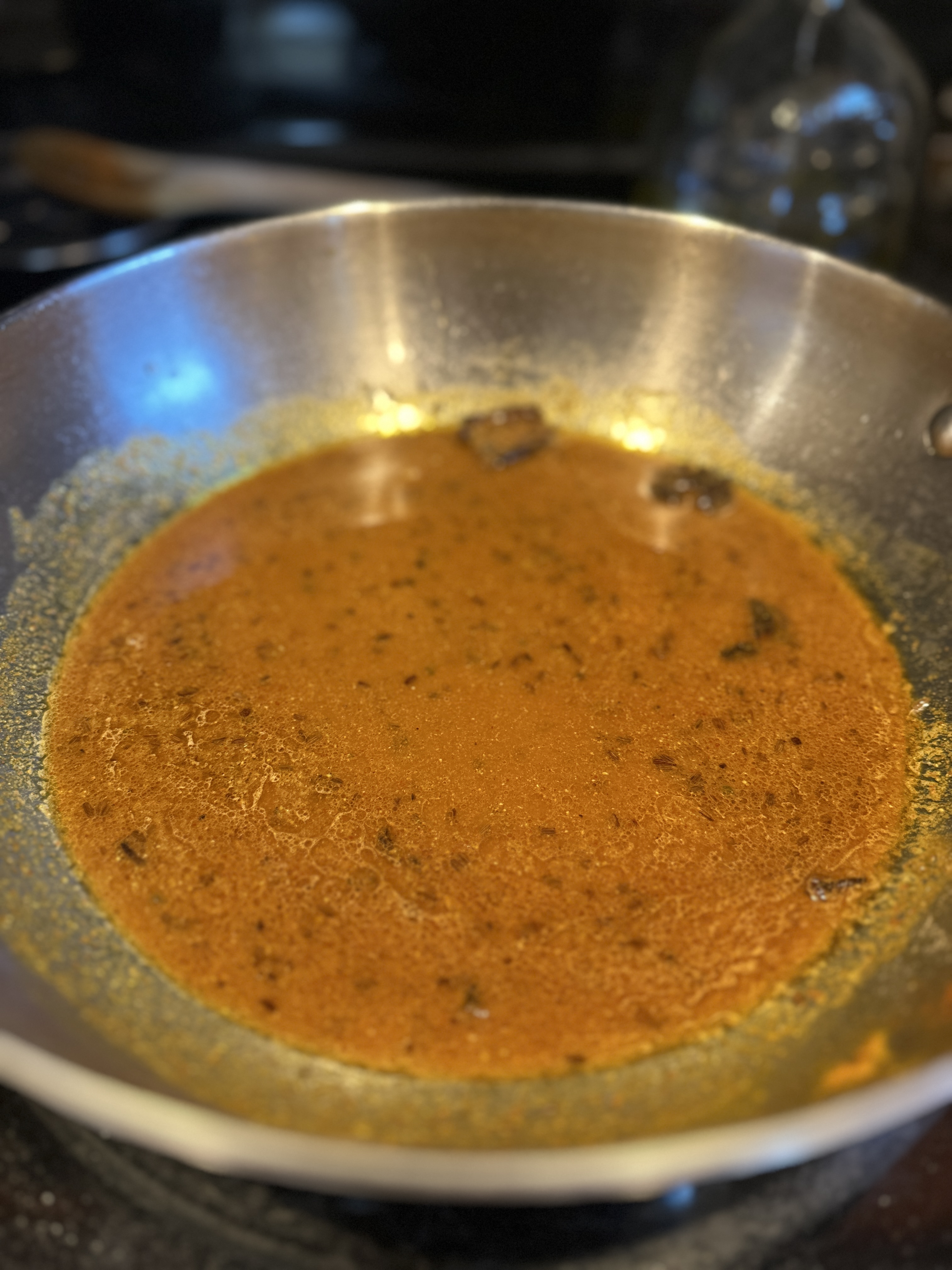 The spice base after all the powders are added